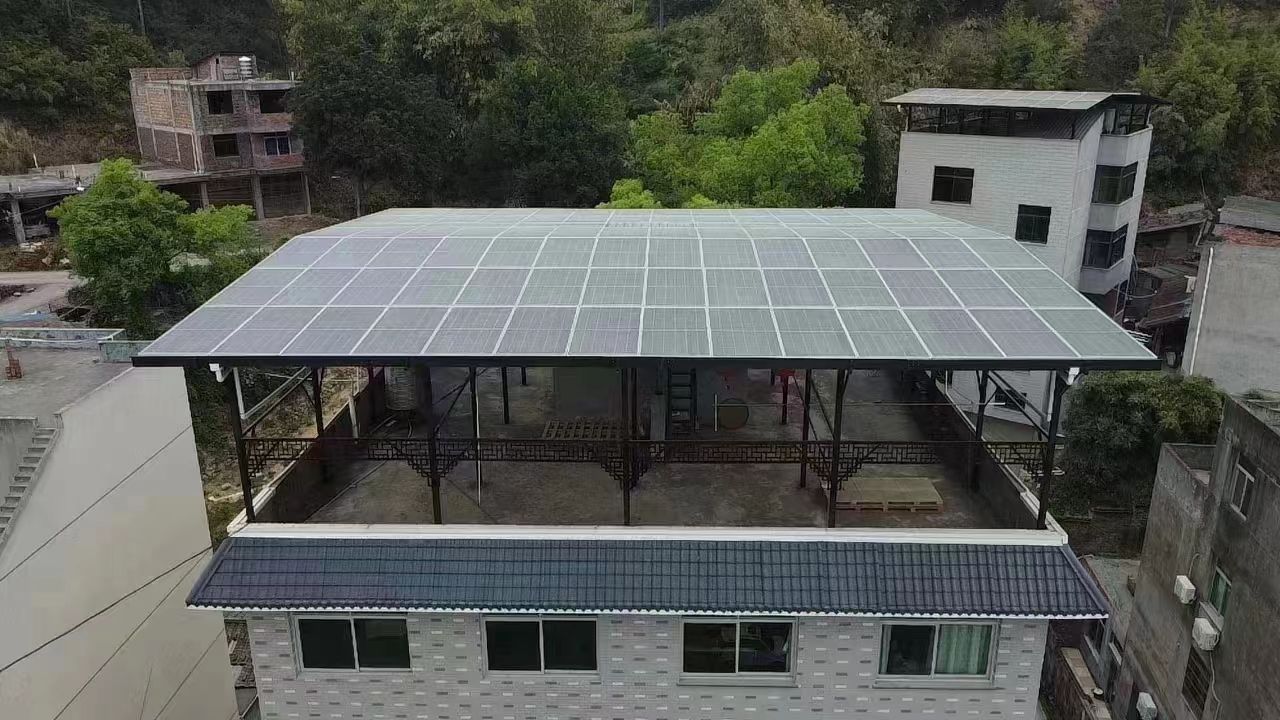 宣威15kw+10kwh自建别墅家庭光伏储能系统